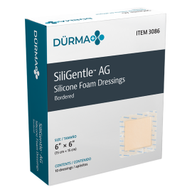 SiliGentleAG - Silicone Bordered Foam Dressing