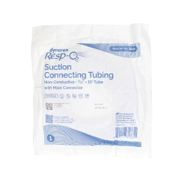 Suction Connection Tubing w/ Male Connector, Non-Conductive,