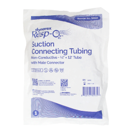 Suction Connection Tubing w/ Male Connector, Non-Conductive,