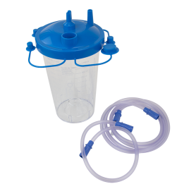 Disposable Suction Canister w/ Float Valve Shutoff