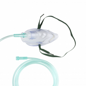 Oxygen Medium-Concentration Standard Mask w/ 7' (2.1 m) tubi