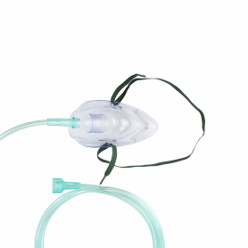Oxygen Medium-Concentration Standard Mask w/ 7'(2.1 m) tubin