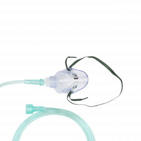 Oxygen Medium-Concentration Standard Mask w/ 7' (2.1 m) tubi