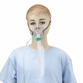 Oxygen High-Concentration Standard Mask w/ 7' (2.1 m) tubing