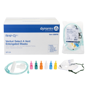 Venturi Select A Vent Elongated Mask w/7 dilutors 7' (2.1 m)