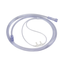 Nasal Oxygen Cannula Cushion Tip w/ 4' (1.2 m) Crush Resista