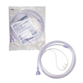Nasal Oxygen Cannula Cushion Tip w/ 4' (1.2 m) Crush Resista