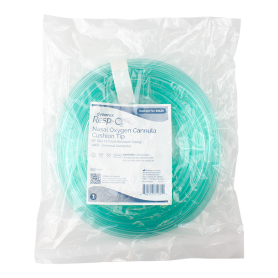 Nasal Oxygen Cannula Cushion Tip w/ 50' (15.24 m) Crush Resi