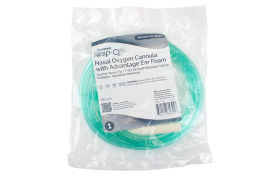 Nasal Oxygen Cannula Cushion Tip w/Advantage Ear Foam w/ 7'