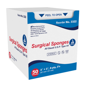 Surgical Gauze Sponge - Sterile 2's