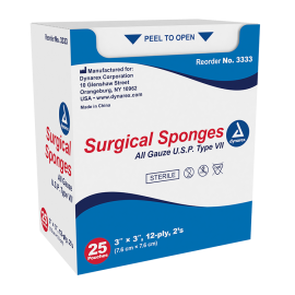 Surgical Gauze Sponge - Sterile 2's