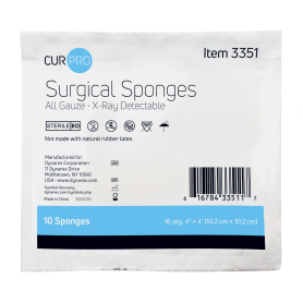 Surgical Gauze Sponge - Sterile, X-Ray Detectable
