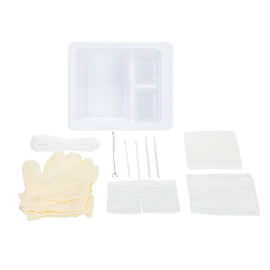 Tracheostomy Care Kit - Three Compartment Tray