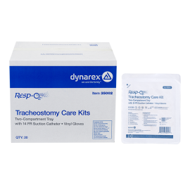 Tracheostomy Care Kit - Two Compartment Tray