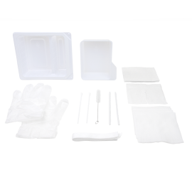 Tracheostomy Care Kit - w/ Removable Plastic Basin