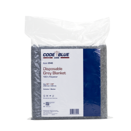 Disposable Grey Blanket - 100% Polyester
