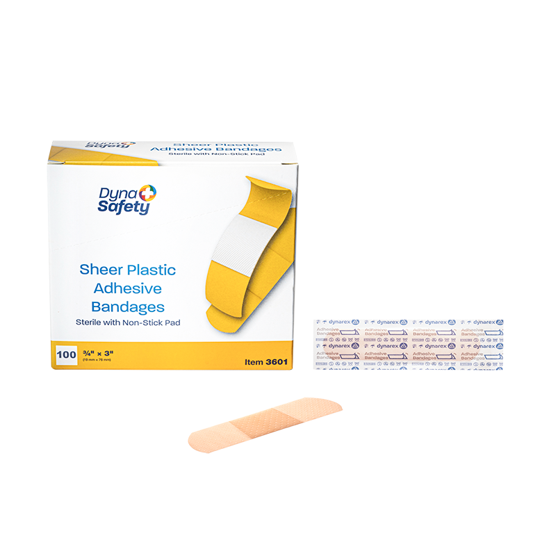 Sheer Plastic Adhesive Bandages - Sterile Dynarex Corporation