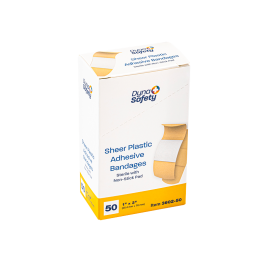 Sheer Plastic Adhesive Bandages - Sterile