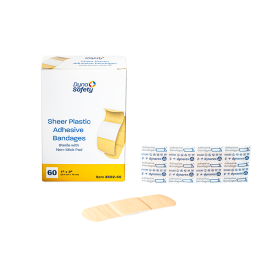 Sheer Plastic Adhesive Bandages - Sterile