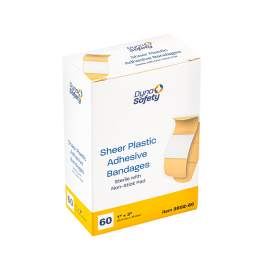 Sheer Plastic Adhesive Bandages - Sterile