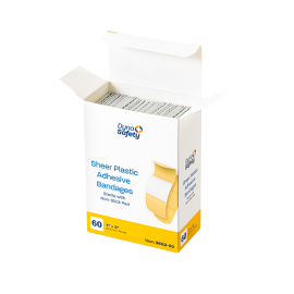 Sheer Plastic Adhesive Bandages - Sterile