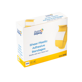 Sheer Plastic Adhesive Bandages - Sterile
