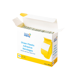Sheer Plastic Adhesive Bandages - Sterile