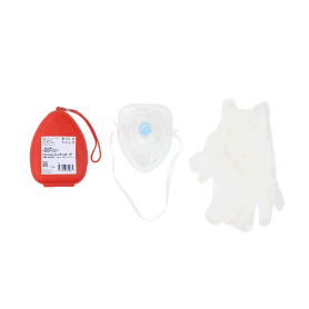 CPR Rescue Mask Kit w/ One-Way Valve, Barrier Filter and Pai