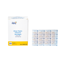 Sheer Plastic Adhesive Bandages - Sterile