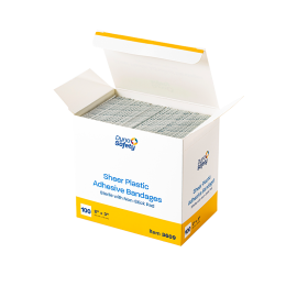 Sheer Plastic Adhesive Bandages - Sterile