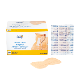 Flexible Fabric Fingertip Adhesive Fabric Bandages - Sterile