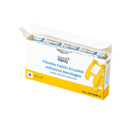 Flexible Fabric Knuckle Adhesive Bandages - Sterile
