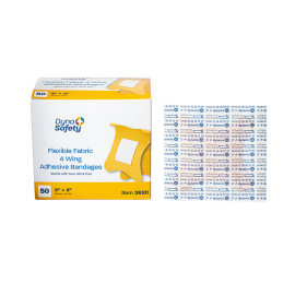 Adhesive Fabric Bandages Four Wing - Sterile