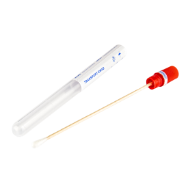 Transport Swab, Wooden Shaft,  Viscose Tip, Sterile