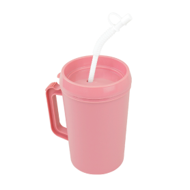 Carafe, Insulated (hot or cold) w/ Lid and Flexible Straw