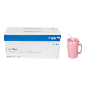 Carafe, Insulated (hot or cold) w/ Lid and Flexible Straw