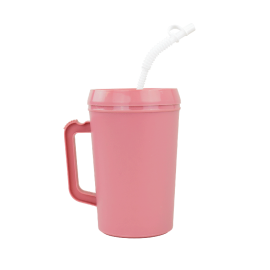 Carafe, Insulated (hot or cold) w/ Lid and Flexible Straw