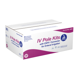 IV Pole Kit - Enteral Irrigation w/ ENFit Connector