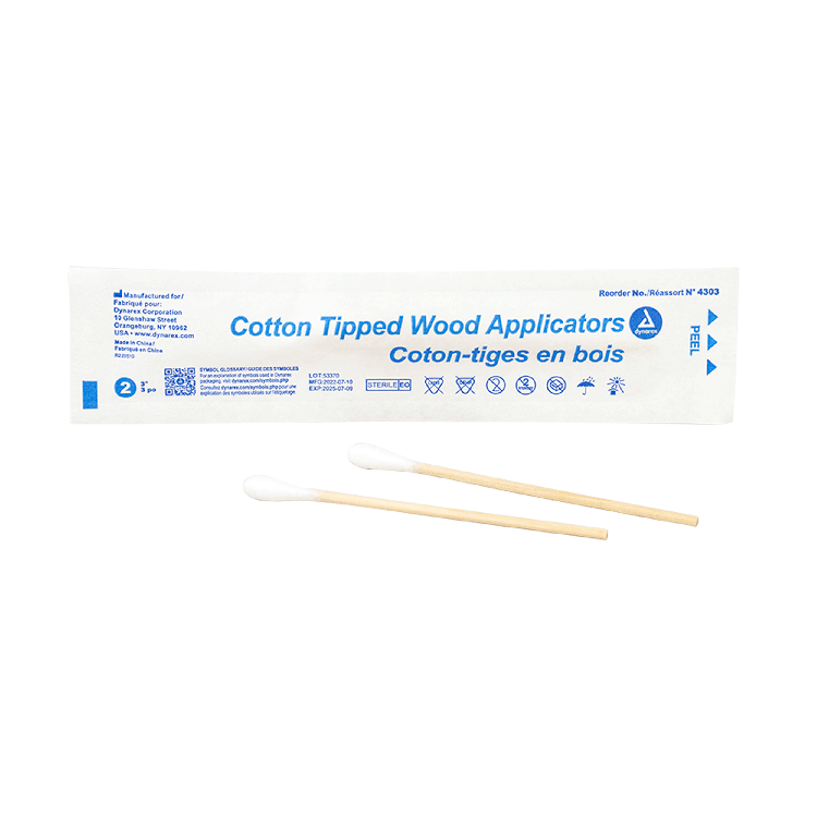 Cotton Tipped Wood Applicators - Sterile Dynarex Corporation