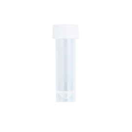 Self-Standing Transport Tube with Screwcap