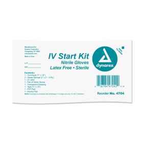 IV Start Kit w/ Nitrile Gloves