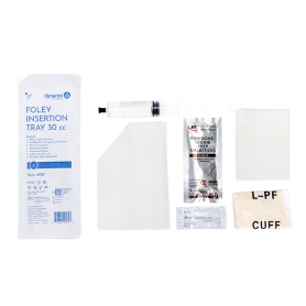 Foley Insertion Tray w/ Prefilled Syringe - Sterile