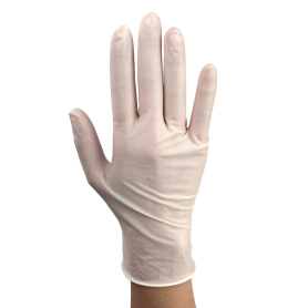 Powder-Free Plus Latex Exam Gloves, PolyLined