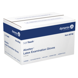 AloeTex Latex Gloves w/ Aloe