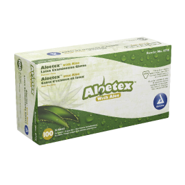 AloeTex Latex Gloves w/ Aloe