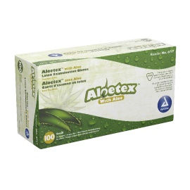 AloeTex Latex Gloves w/ Aloe