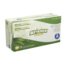 AloeTex Latex Gloves w/ Aloe