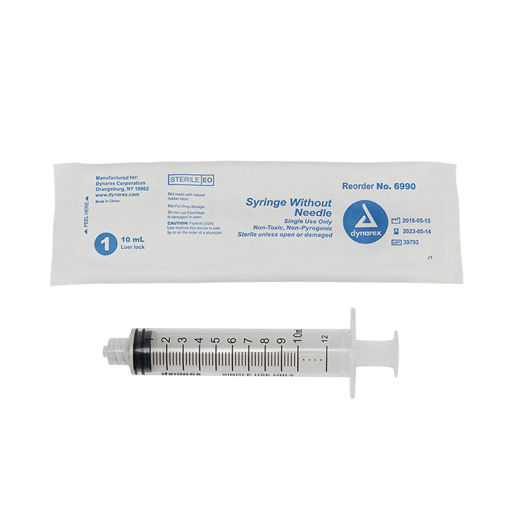 Dynarex 60 cc Luer Lock Syringe 60 ml Sterile 10,30,50 No Needle TBBG #6993