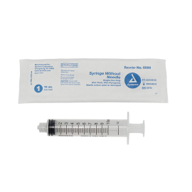 Elimedical Veterinary Syringe Without Needle, Luer Lock 100cc 5pcs/bag