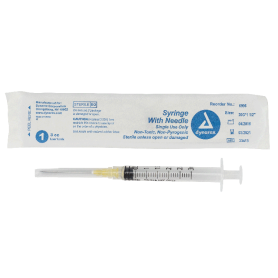 Syringe - Non-Safety with Needle - Luer Lock